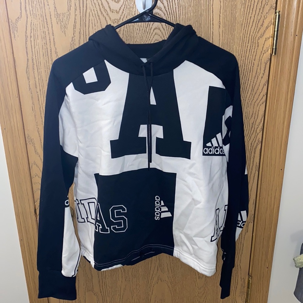 Adidas Oversized Cropped Hoodie